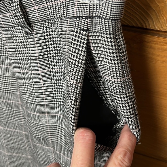 ATM Anthony Thomas Melillio Women Glen Plaid Crop Pants 8 career office business - Picture 5 of 9